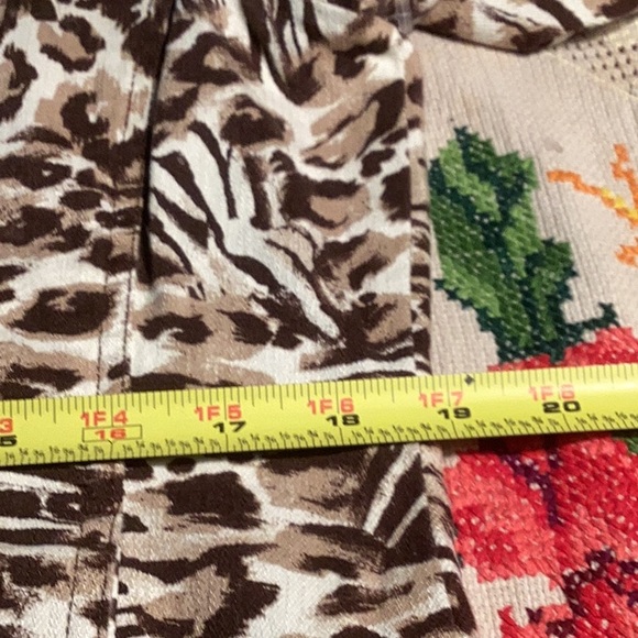 Chico's Brown and White Leopard Print Blazer Relaxed Fit - Picture 7 of 10